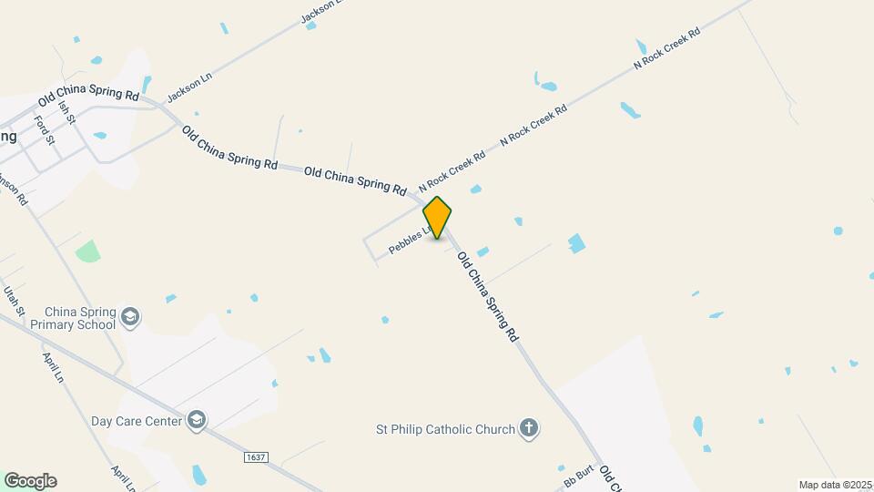 13721 Old China Spring Rd Map and Location Details