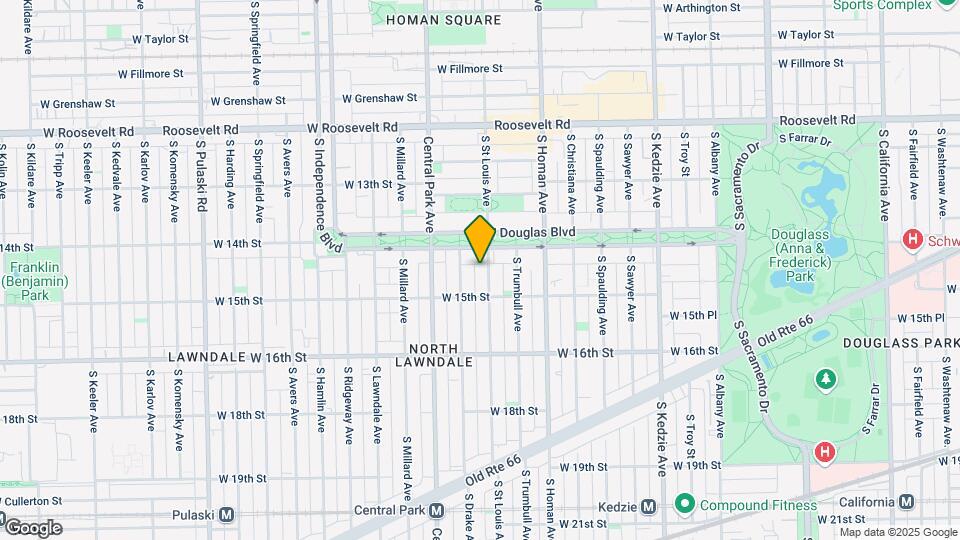 1422 S St Louis St Map and Location Details