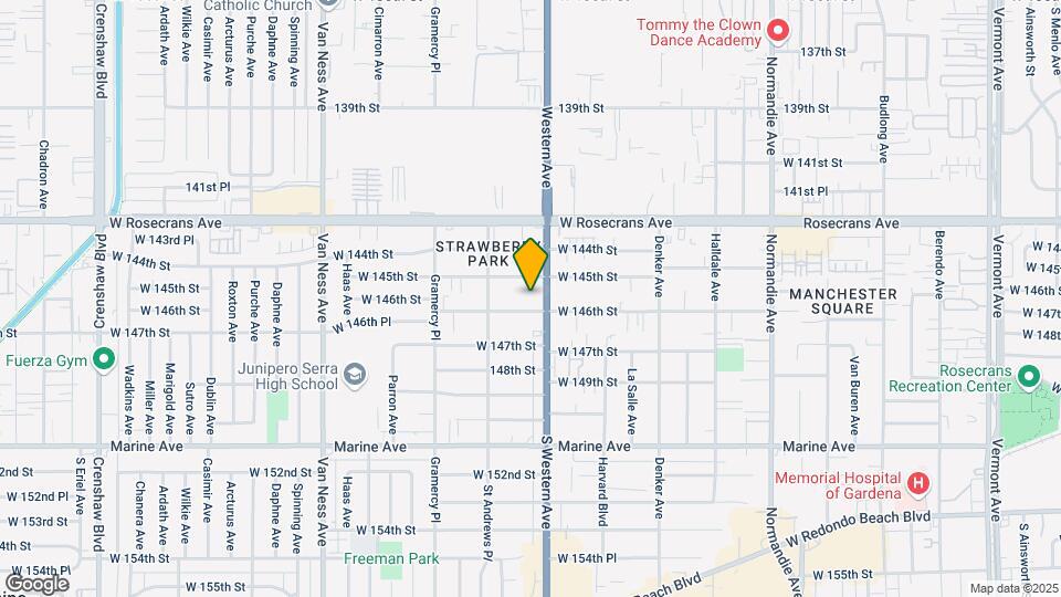1821 W 146th St Map and Location Details