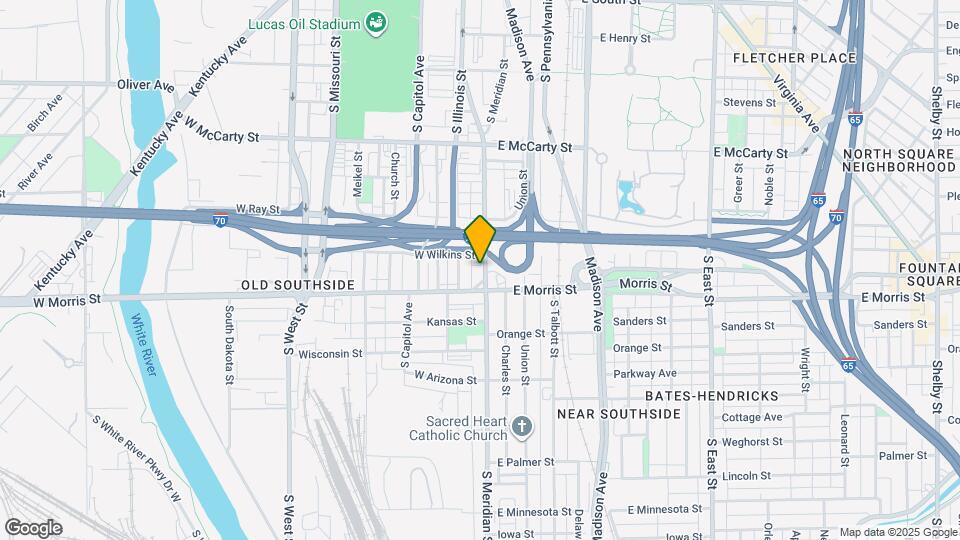 1122 S Meridian St Map and Location Details