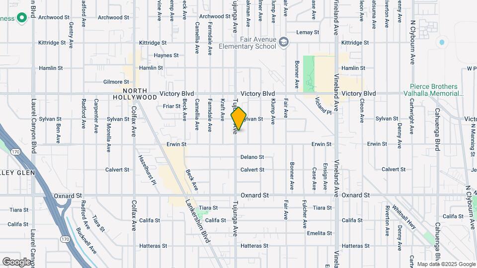 6222 Tujunga Ave Mapa y Detalles de la Ubicación