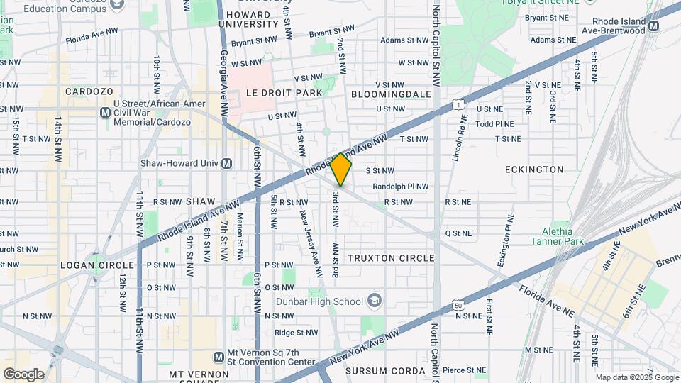 232 Florida Ave NW, Unit B Map and Location Details