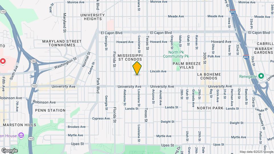 3958 Louisiana St Map and Location Details