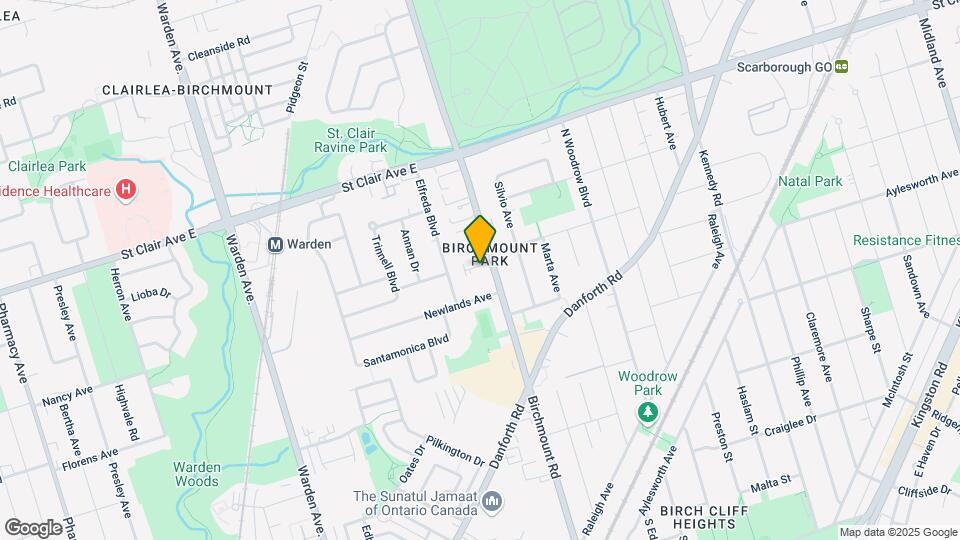 536 Birchmount Rd Map and Location Details