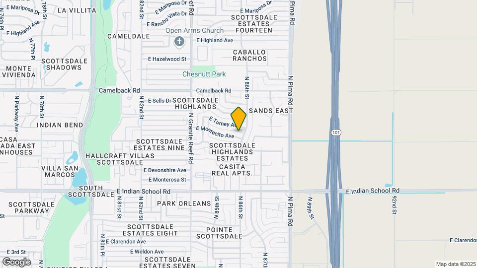 8550 E Montecito Ave Map and Location Details