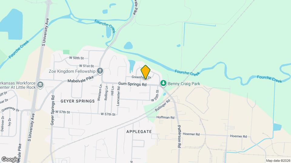 4806 Gum Springs Rd Map and Location Details