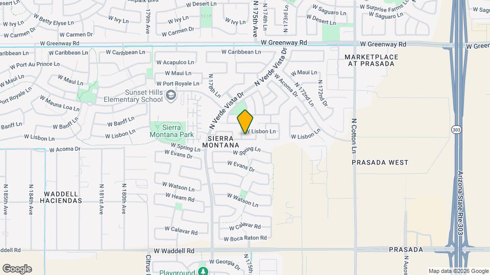 17524 W Mandalay Ln Mapa y Detalles de la Ubicación
