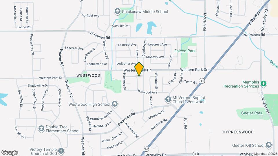 4344 Bow St Map and Location Details