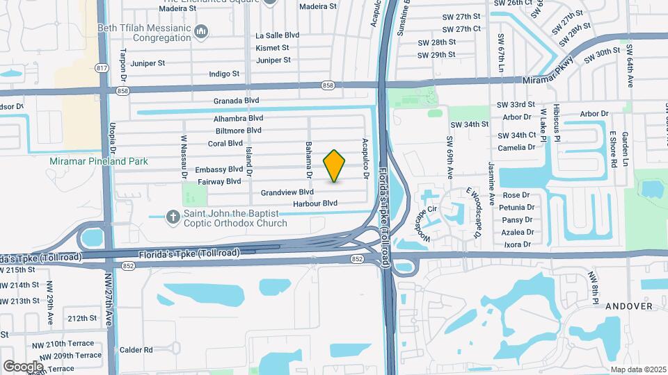 7251 Grandview Blvd Map and Location Details