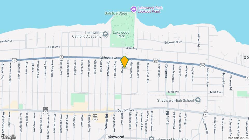 1217 Belle Ave Map and Location Details