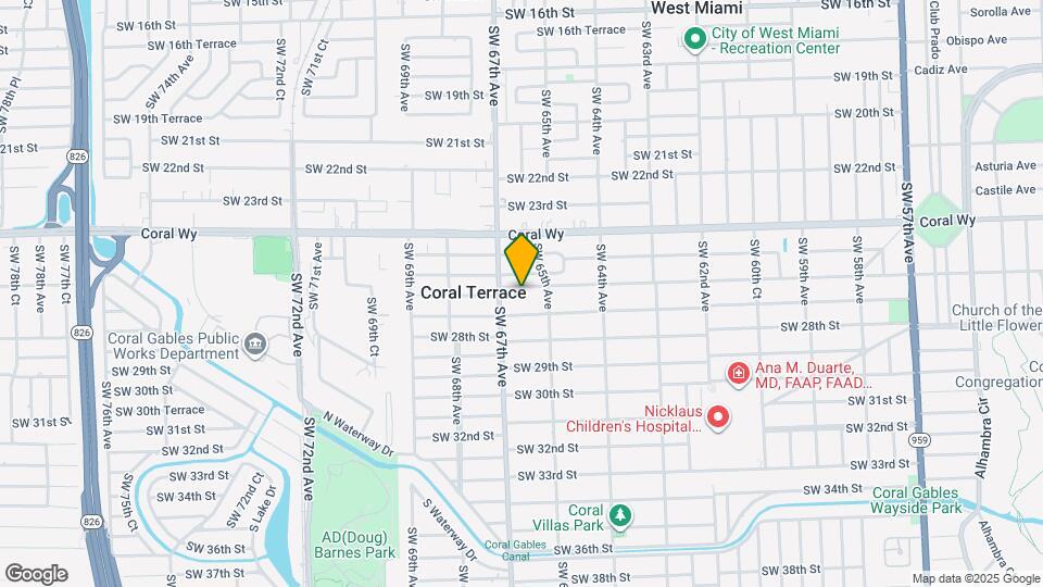 6550 SW 26th St Map and Location Details