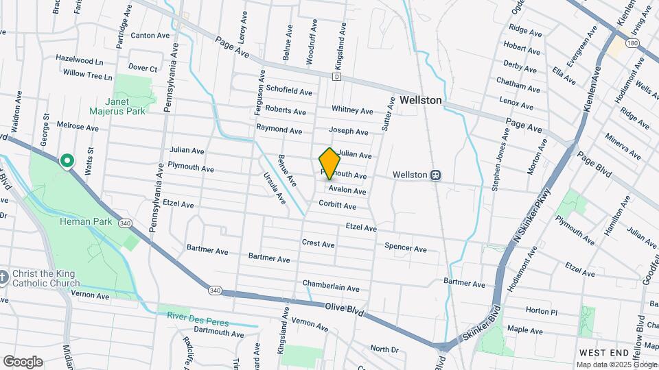 6563 Avalon Ave Map and Location Details