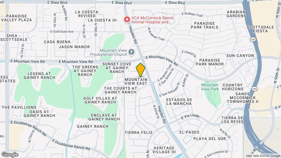 8101 E Del Timbre Dr Map and Location Details