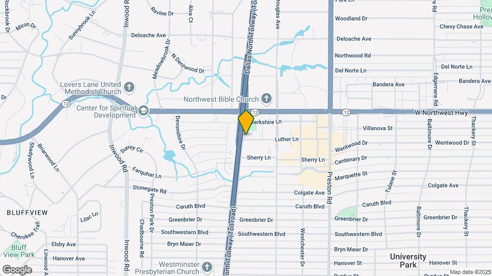 5909 Luther Ln Map and Location Details