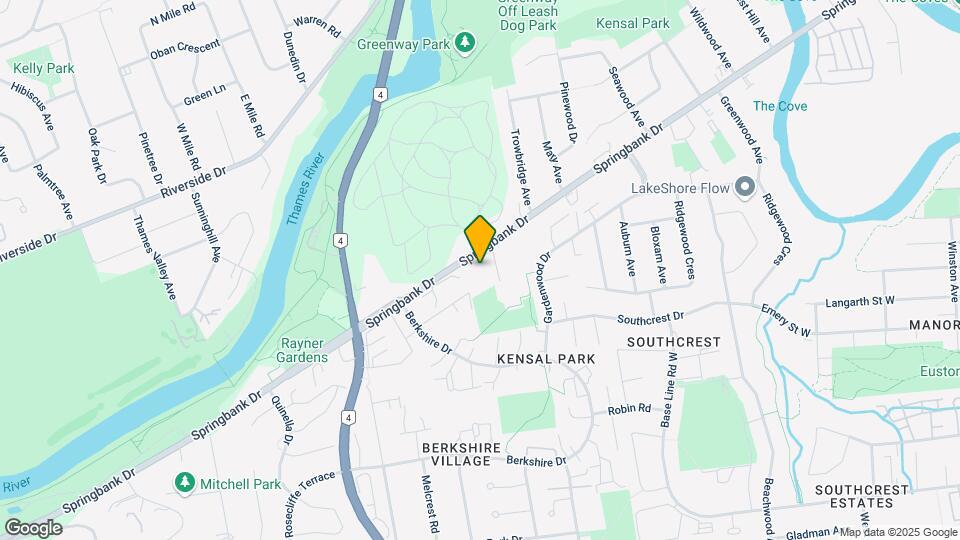 492 Springbank Dr Map and Location Details