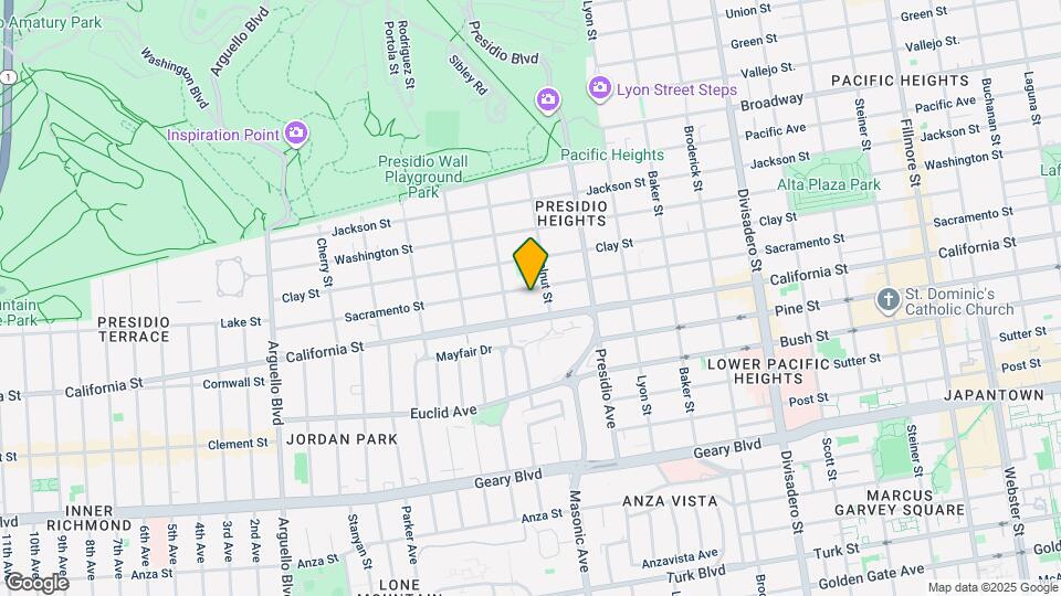 3439 Sacramento St Map and Location Details