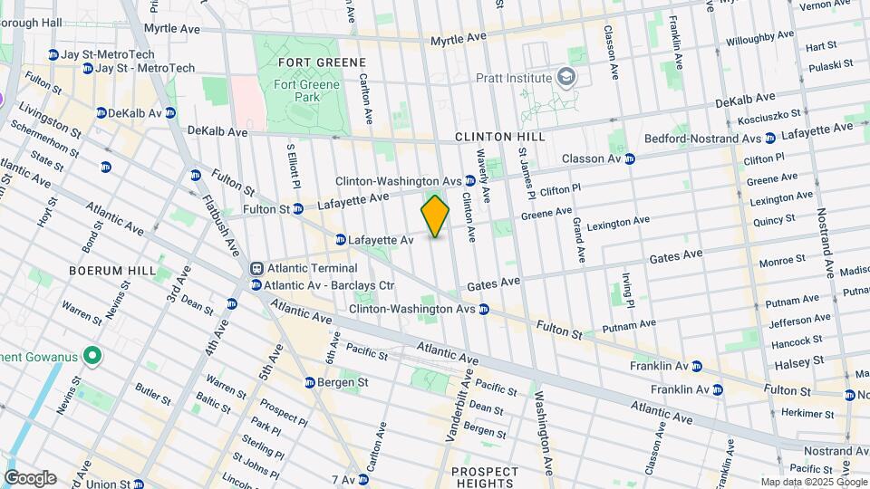 393 Clermont Ave, Unit 3RD FLOOR Map and Location Details