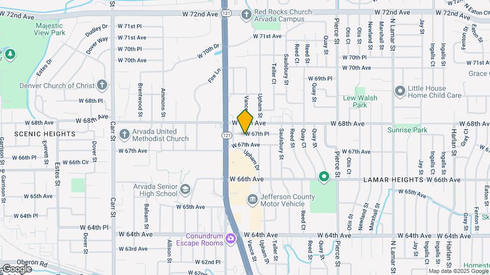 7402 W 67th Pl Map and Location Details