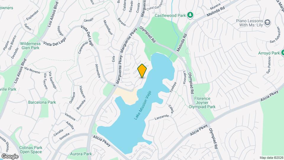 22586 Galilea, Unit 28 Map and Location Details