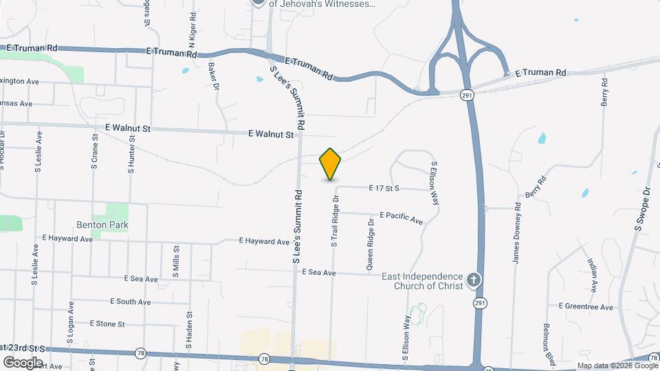 1700 S Trail Ridge Dr Mapa y Detalles de la Ubicación