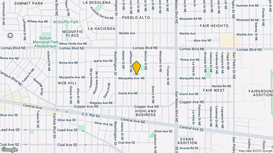 4719-4727 Marquette Ave NE Mapa y Detalles de la Ubicación
