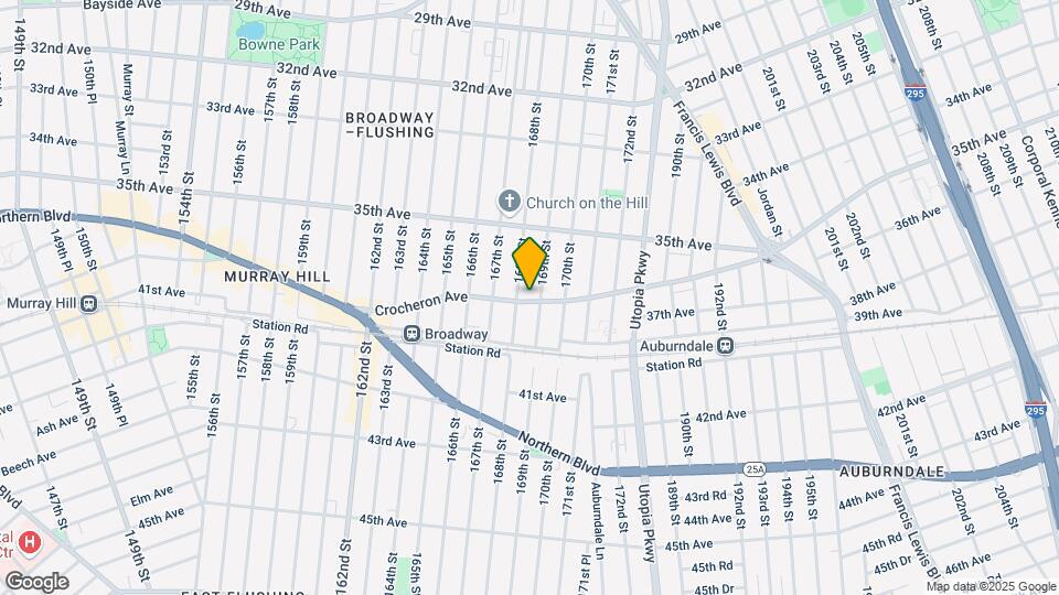 168-09-17 Crocheron Ave Map and Location Details