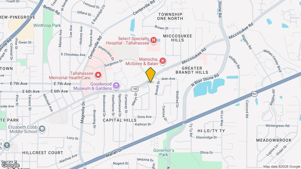 1825 Miccosukee Rd Map and Location Details