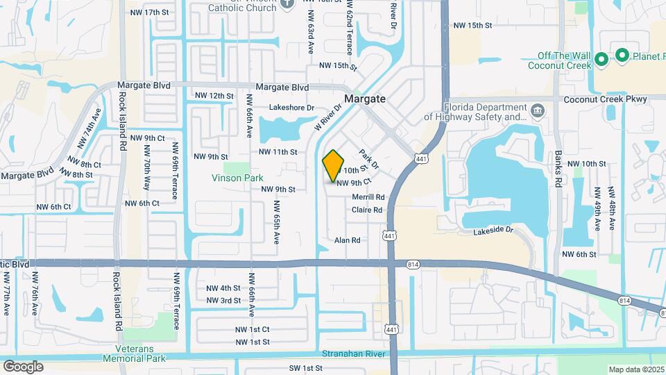 6216 NW 9th Ct Map and Location Details