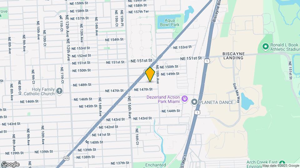 1740 NE 148th St Map and Location Details