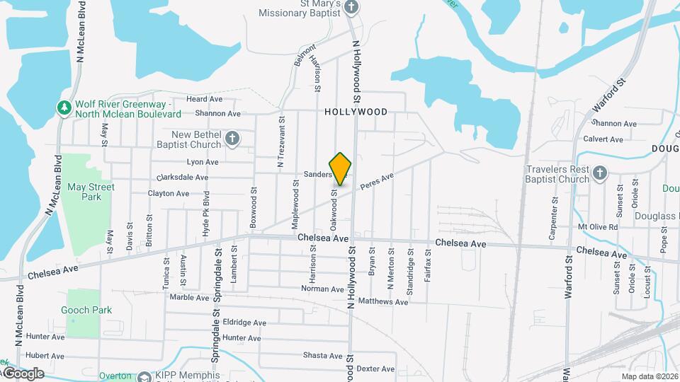 1496 Oakwood St Map and Location Details