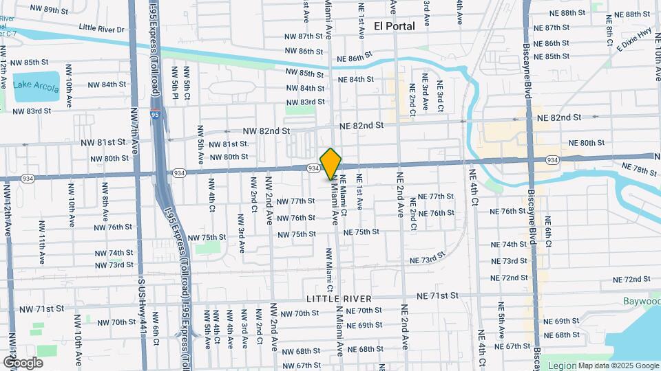 7800 N Miami Ave Map and Location Details