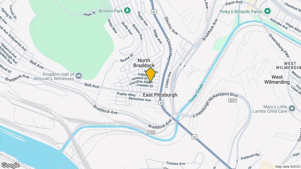 Franklin Mapa y Detalles de la Ubicación