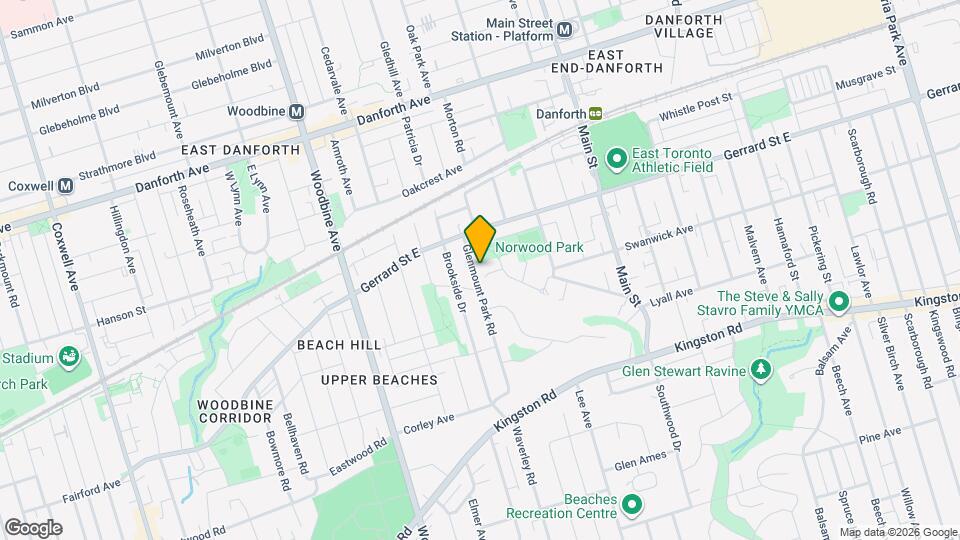 163 Glenmount Park Rd Map and Location Details