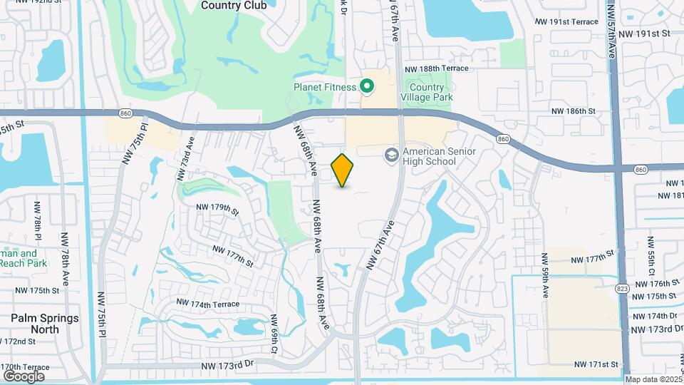 6768 NW 182nd St Map and Location Details