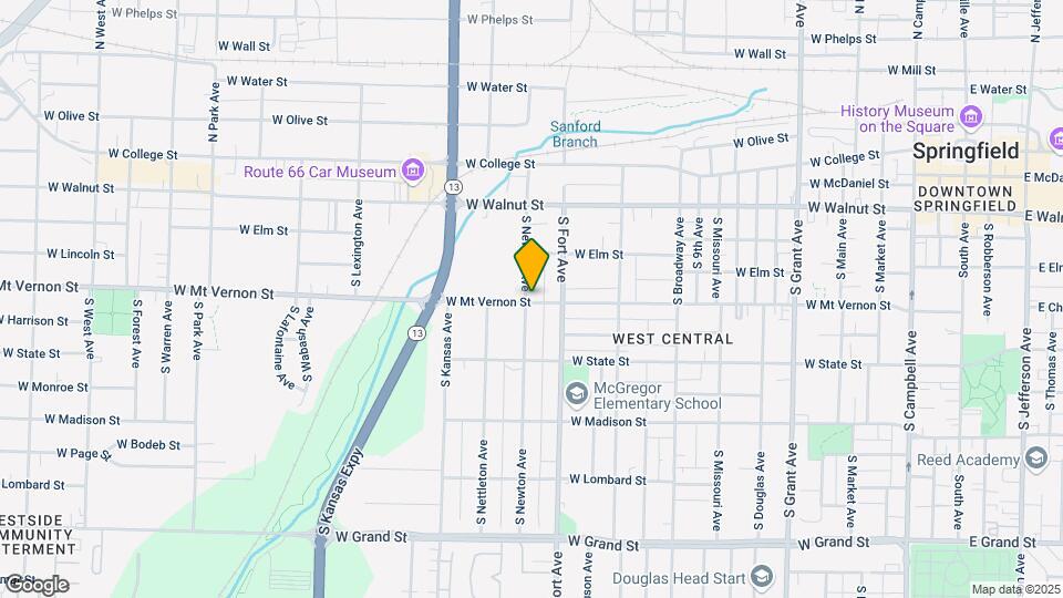 1331 W Mount Vernon St Map and Location Details