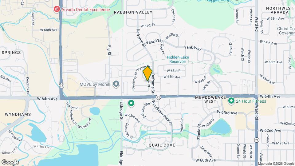 13813 W 64th Pl Map and Location Details