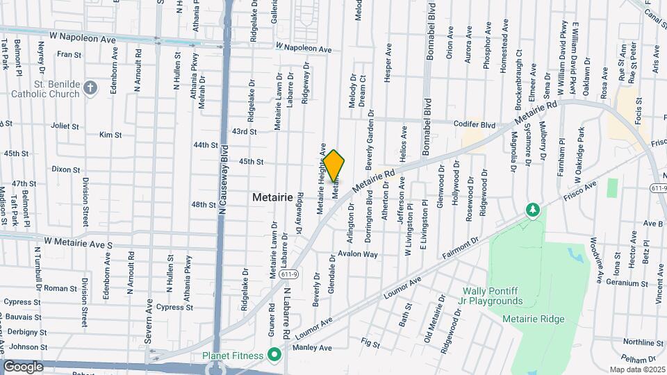 21 Metairie Ct Map and Location Details