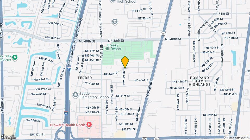 600 NE 44th St Map and Location Details