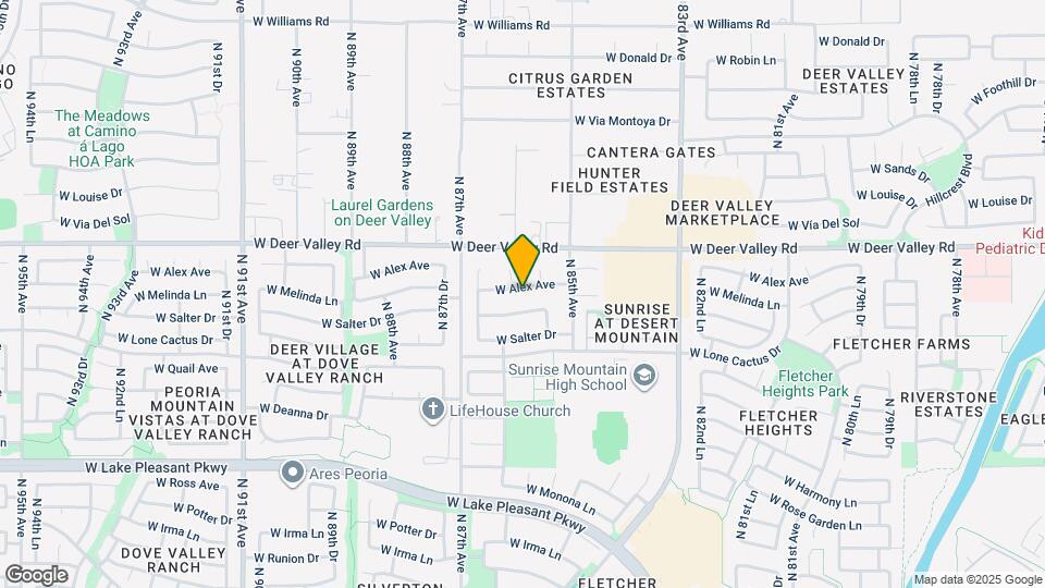 8611 W Alex Ave Map and Location Details