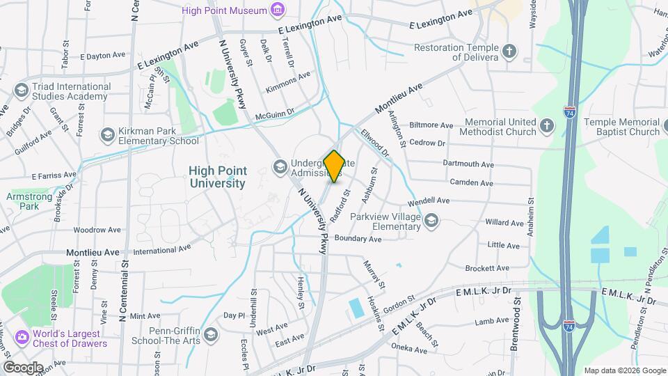 1020 Meadowbrook Blvd Map and Location Details