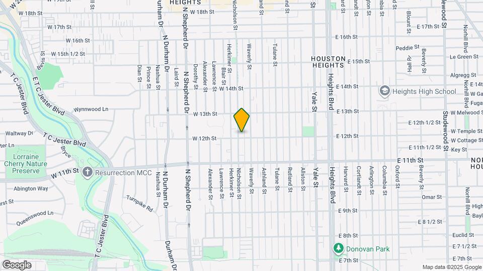 721 W 12th St Map and Location Details