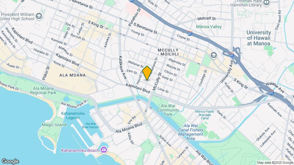 727 Pumehana St Map and Location Details