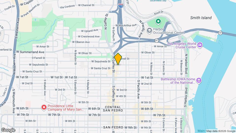 663 W Sepulveda St Map and Location Details