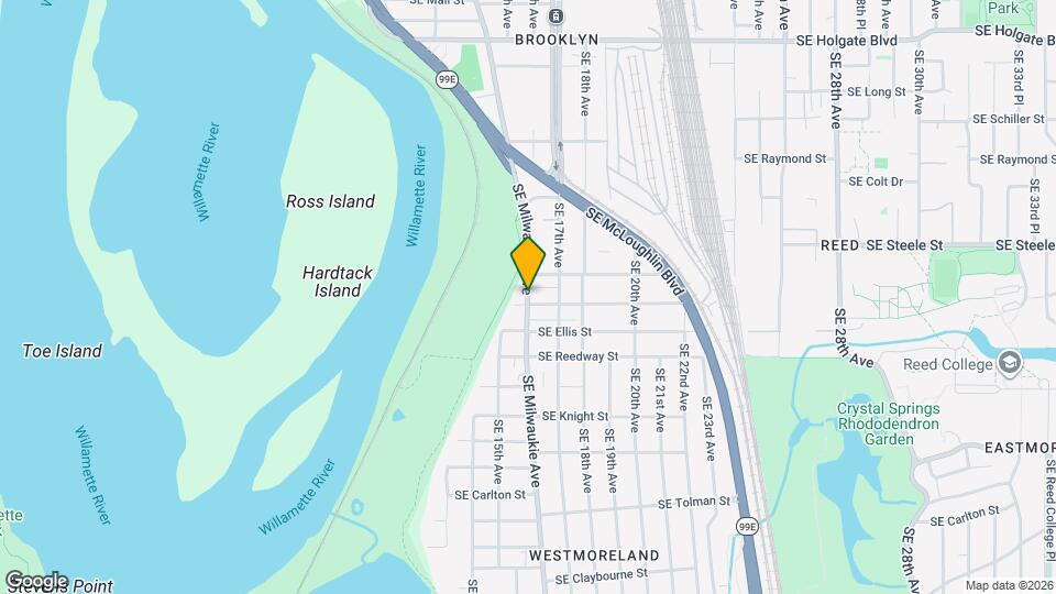 5490 SE Milwaukie Ave Map and Location Details