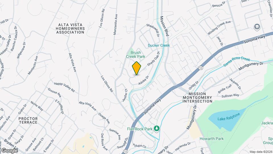 810 Shady Oak Dr Map and Location Details