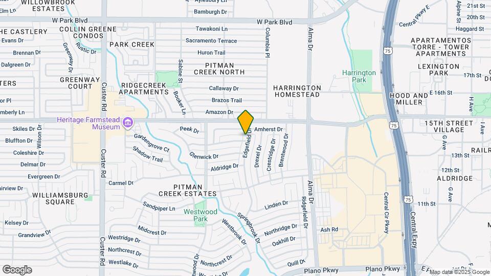 1317 Edgefield Dr Map and Location Details