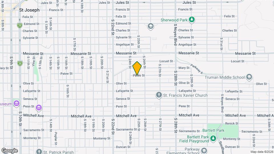 2420 Patee St Map and Location Details