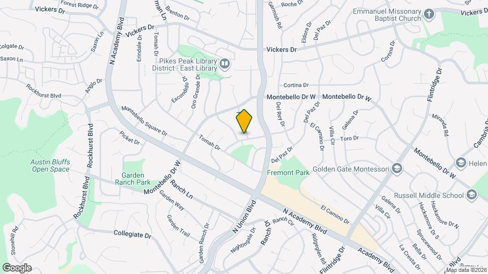 2720 El Capitan Dr Map and Location Details