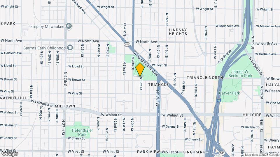 1902 W Brown St Map and Location Details