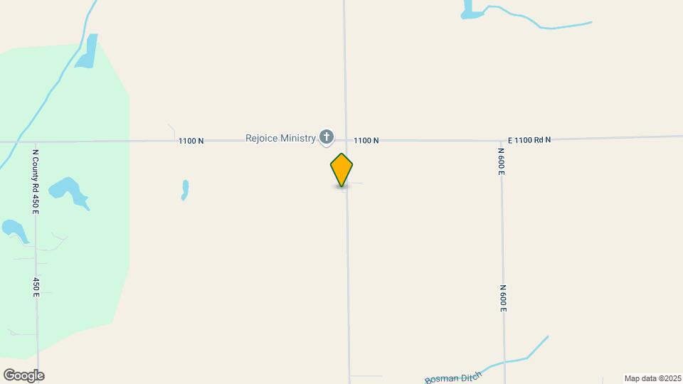 17401 N County Rd 550 E Map and Location Details